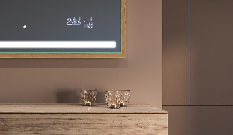 Speil i svart loftramme til moderne og minimalistiske bad | ARTFORMA