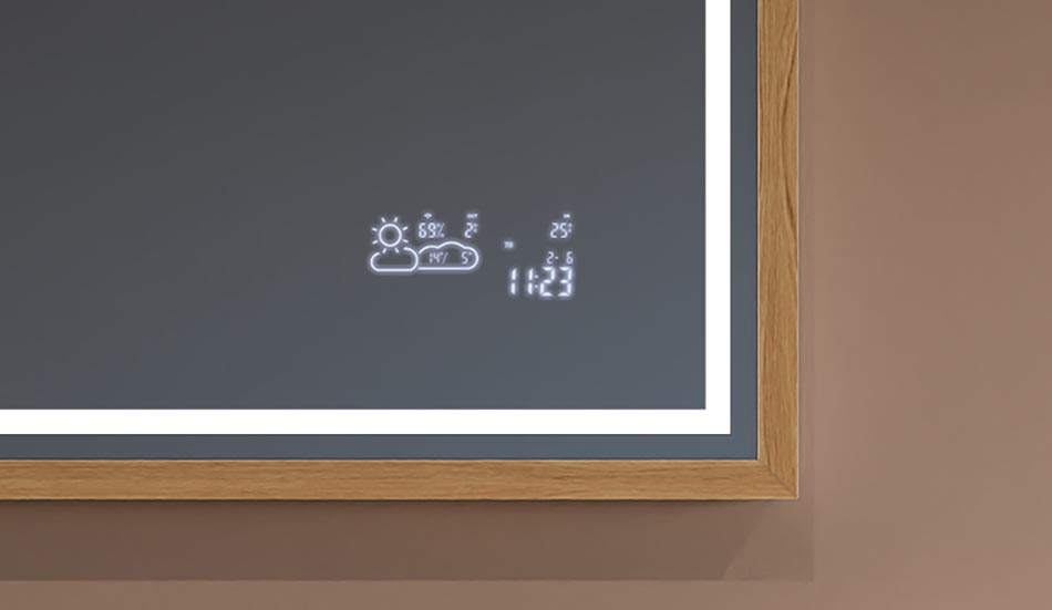 Speil i svart loftramme til moderne og minimalistiske bad | ARTFORMA