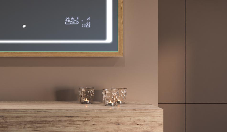 Speil i svart loftramme til moderne og minimalistiske bad | ARTFORMA