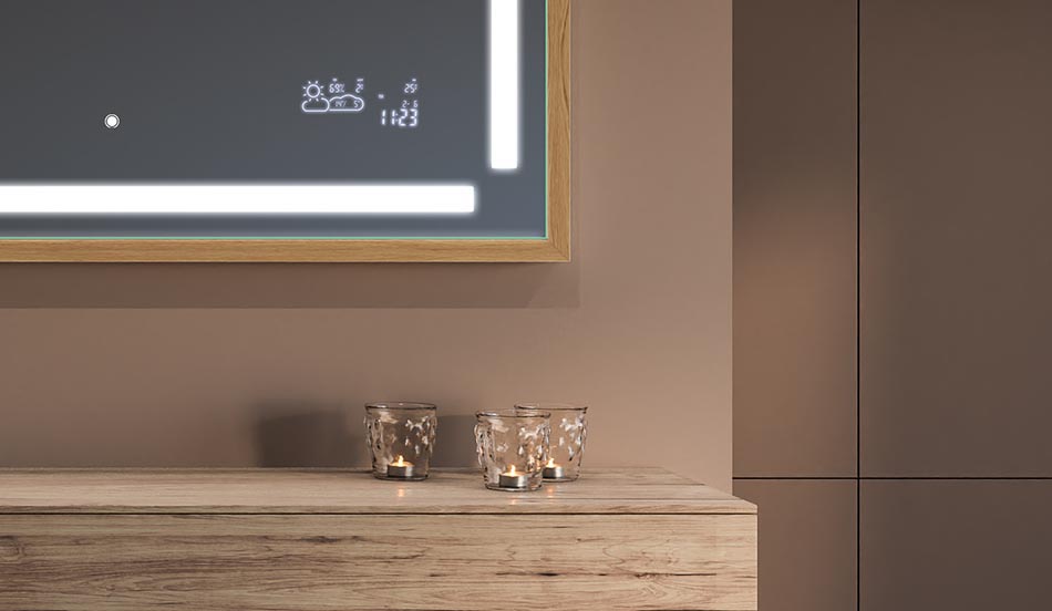 Speil i svart loftramme til moderne og minimalistiske bad | ARTFORMA