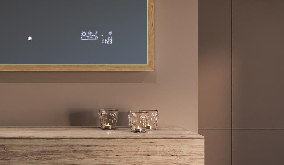 Speil i svart loftramme til moderne og minimalistiske bad | ARTFORMA