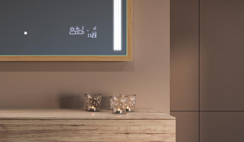 Speil i svart loftramme til moderne og minimalistiske bad | ARTFORMA