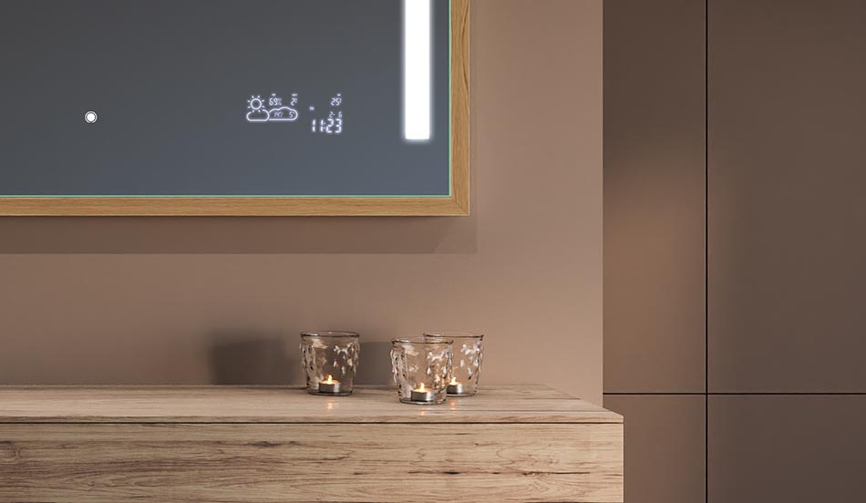 Speil i svart loftramme til moderne og minimalistiske bad | ARTFORMA