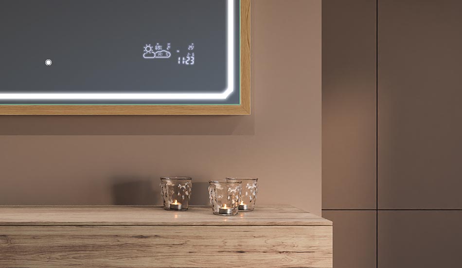 Speil i svart loftramme til moderne og minimalistiske bad | ARTFORMA