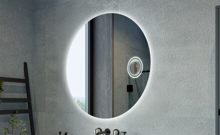 Runde klassiske speil med belysning