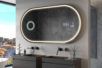 Innrammede LED-speil