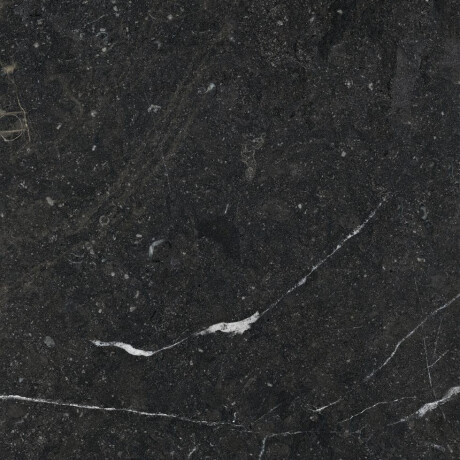 Glasert keramisk flis til gulv, 60x120, svart med gullåre, blank, rektifisert, A4H109 Pierre Black #9