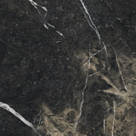 Glasert keramisk flis til gulv, 60x120, svart med gullåre, blank, rektifisert, A4H109 Pierre Black #18