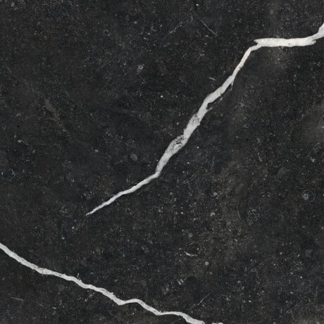 Glasert keramisk flis til gulv, 60x120, svart med gullåre, blank, rektifisert, A4H109 Pierre Black #24