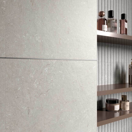 Veggfliser 60x120 cm, grå matt A4H1097 Shellstone Grigio Rigat-One #4