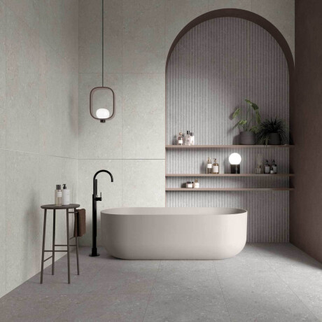 Veggfliser 60x120 cm, beige matt A4H1100 Shellstone Beige Rigat-One #1