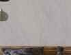 Glasert steingods til gulv, 120 x 280 cm, lys grå, steinaktig, matt, A4H1125 Agathos White