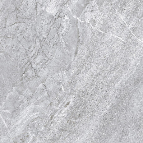 Glasert steingods til gulv, 60 x 120 cm, grå stein, matt, A4H1131 Agathos Grey #5