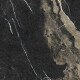 Glasert steingods til gulv, Pierre Black, 120x120 cm, svart, blank, med gullåre, rektifisert, A4H197 #8