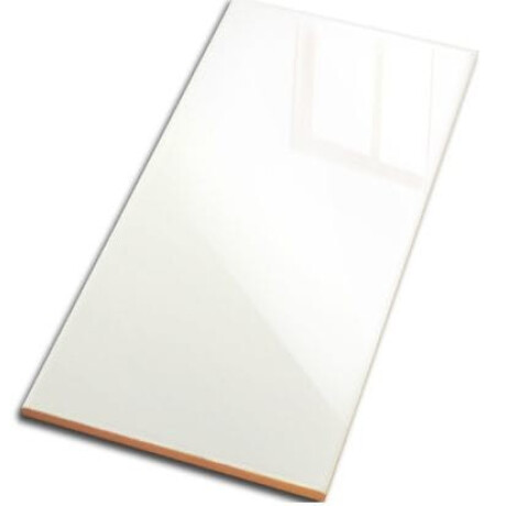 Keramisk veggflis 10x20, hvit, blank, flat, A4H24 Blanco Brillo #4