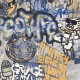 Glasert gulvflis 120 x 280 cm, matt grå, rektifisert A4H248 City Graffiti Grey #1