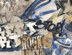 Glasert gulvflis i stort format, 120 x 280 cm, matt beige, rektifisert, A4H255 City Graffiti Beige