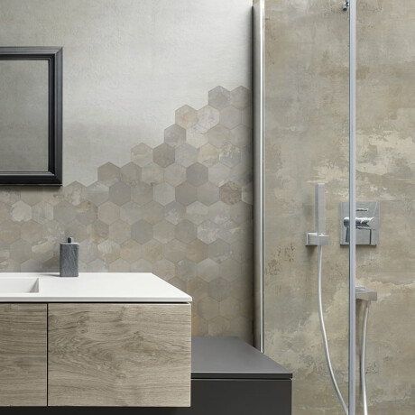 Glasert gulvflis i stort format, 120 x 280 cm, beige, matt, rektifisert, A4H257 City Beige #5
