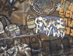 Glasert storformat gulvflis 120x280 cm, matt, rektifisert A4H262 City Graffiti Multicolor