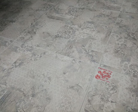 Gres til gulv 60x60 Carpet Grigio, matt, rektifisert A4H34 Patchwork