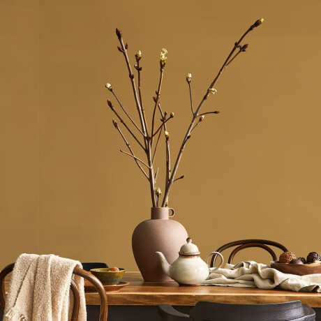 Glasert storformat-flis til gulv, 120 x 280 cm, matt gull, rektifisert, A4H359 Mood Ritual #3