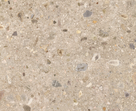 Glasert gulvflis 120 x 120 cm, beige, matt, rektifisert terrazzo, A4H407 Ceppo Di Gre Warm