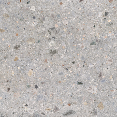 Glasert gulvflis 120 x 120 cm, grå terrazzo, matt, rektifisert, A4H417 Ceppo Di Gre Multi #1