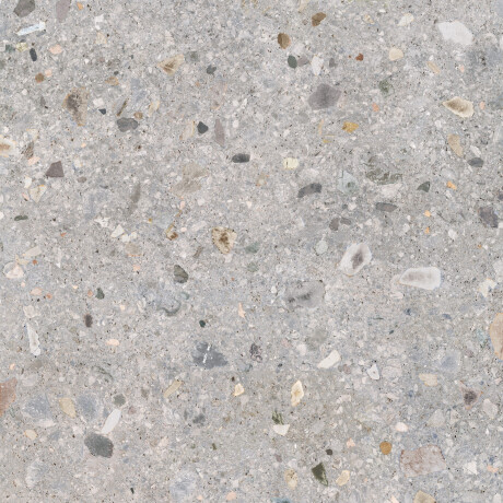 Glasert gulvflis 120 x 120 cm, grå terrazzo, matt, rektifisert, A4H417 Ceppo Di Gre Multi #5
