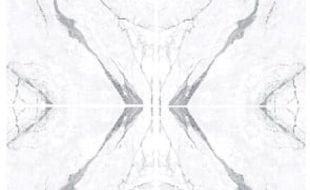 Glasert gulvflis 120x280, blank, rektifisert A4H453 Statuario Superiore Bookmatch
