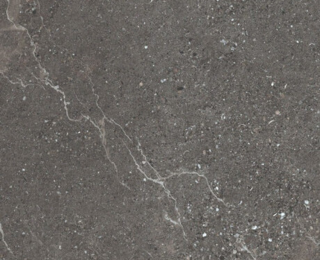 Steinfliser med årer til gulv, 100x100, matt, mørk grå A4H507 Volterra Stone