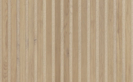 Rillet gulvfliser i treimitasjon med varm trefarge, 60x120, matt, A4H509 Frame Rigat-One Mid