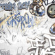 Glasert gulvflis 120 x 280 cm, matt grå, rektifisert A4H640 City Graffiti White #3