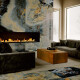 Storformatfliser 120x280, marmor i dypblått med årer, blank overflate A4H674 Eterno Blu #7