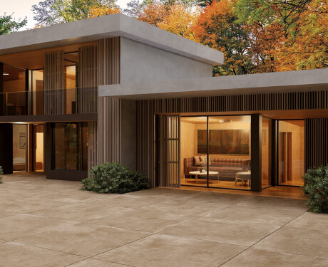 Storformatfliser 120x280, betongfarge taupe, matt, A4H758 Louft Taupe