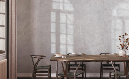 Storformatfliser 120x280, marmor med årer, blank overflate, A4H800 Omani Pearl