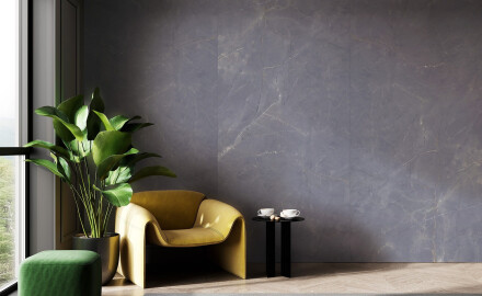 Storformatfliser 120x280, marmor med årer, blank overflate A4H808 Omani Cool