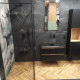 Glasert steingods til gulv, 60 x 120 cm, matt svart, rektifisert, A4H85 Iroc Black #1
