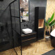 Glasert steingods til gulv, 60 x 120 cm, matt svart, rektifisert, A4H85 Iroc Black #3