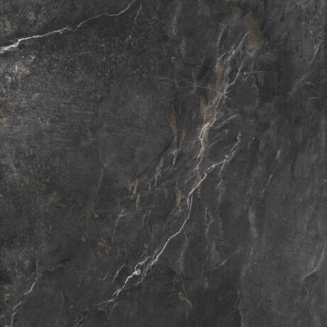 Glasert steingods til gulv, 60 x 120 cm, matt svart, rektifisert, A4H85 Iroc Black #9