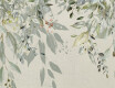 Veggfliser 60x120 cm, grå med blomstermønster, matt A4H918 Flower