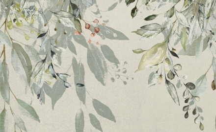 Veggfliser 60x120 cm, grå med blomstermønster, matt A4H918 Flower