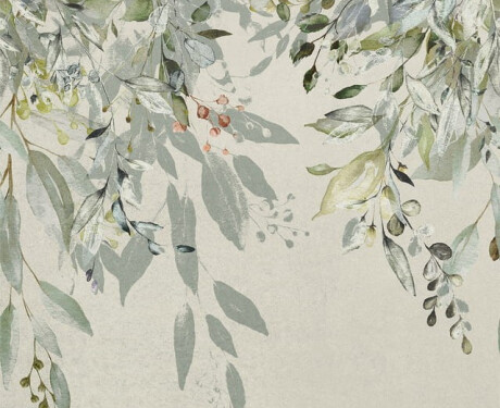 Veggfliser 60x120 cm, grå med blomstermønster, matt A4H918 Flower