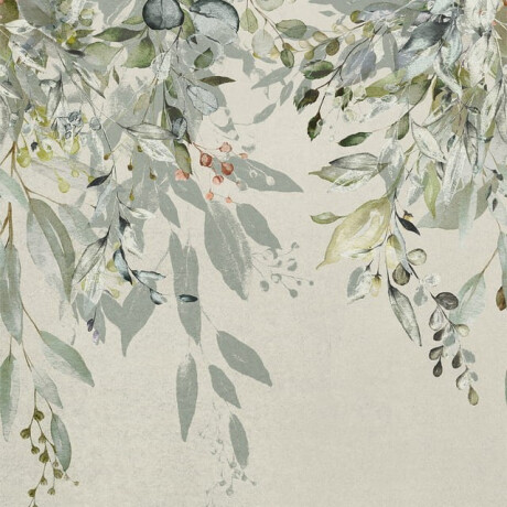 Veggfliser 60x120 cm, grå med blomstermønster, matt A4H918 Flower #1