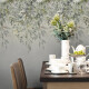 Veggfliser 60x120 cm, grå med blomstermønster, matt A4H918 Flower #2