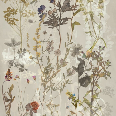Veggfliser 60x120 cm, grå med blomstermønster, matt A4H919 Glame #1