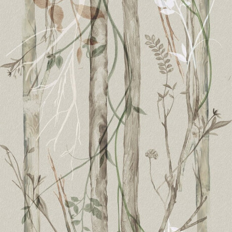 Veggfliser 60x120 cm, grå med plantemotiver, matt, A4H920 Erbario #3