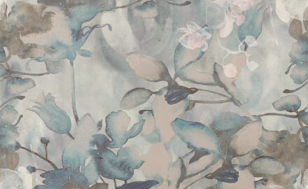 Veggfliser 60x120 cm, grå med blomstermønster, matt A4H921 Jam