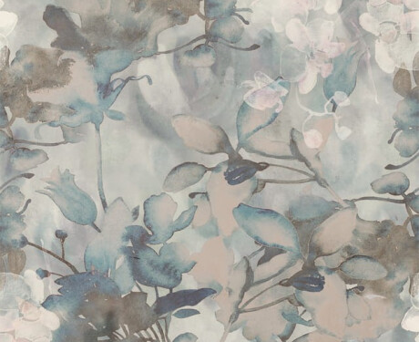 Veggfliser 60x120 cm, grå med blomstermønster, matt A4H921 Jam