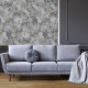 Veggfliser 60x120 cm, grå med blomstermønster, matt A4H921 Jam #3