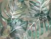Veggfliser 60x120 cm, beige med plantemønster, matt, A4H922 Kamu